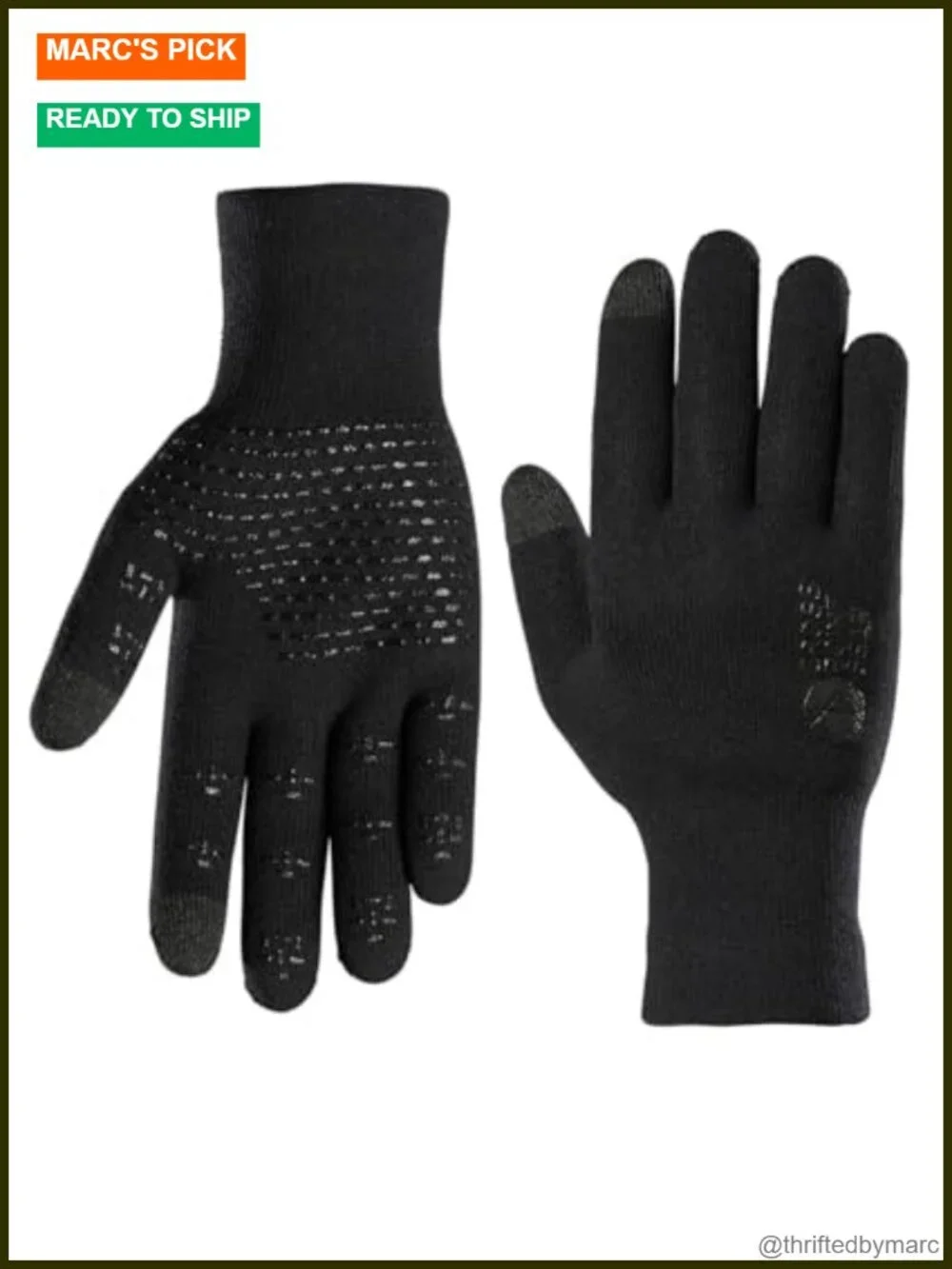 Waterproof Knit Touchscreen Gloves for Cycling Hiking Running